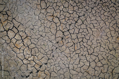 Cracked soil as a symbol of global warming. Background of dry ground.