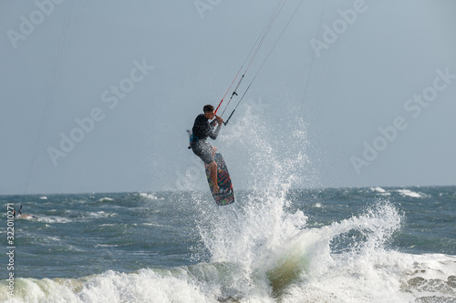 Kitesurfer In Action © Oleg