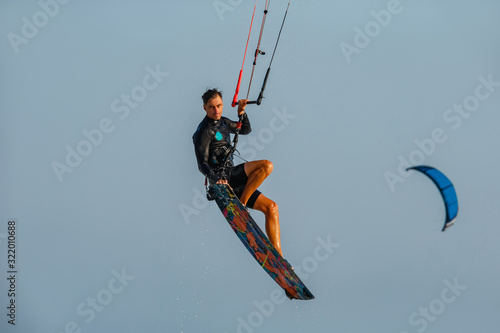 Kitesurfer In Action