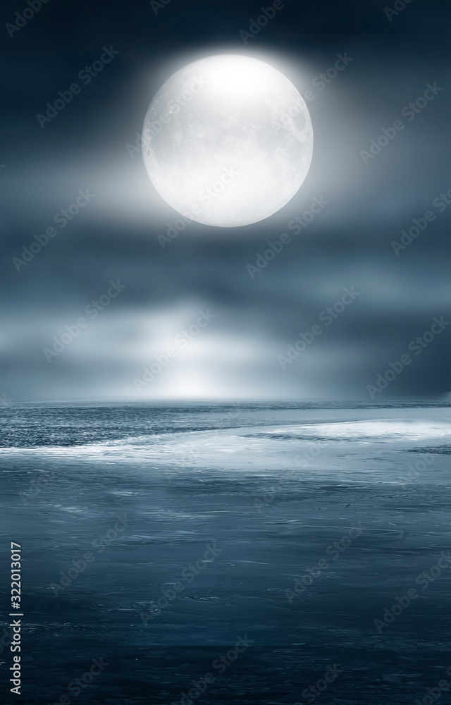 Futuristic empty night scene. Empty street scene background with abstract spotlights light. Night view light reflected on water. Smoke, fog, wet with reflection. Futuristic empty night scene. Empty street scene background with abstract spotlights light. Night view light reflected on water. Smoke, fog, wet with reflection.