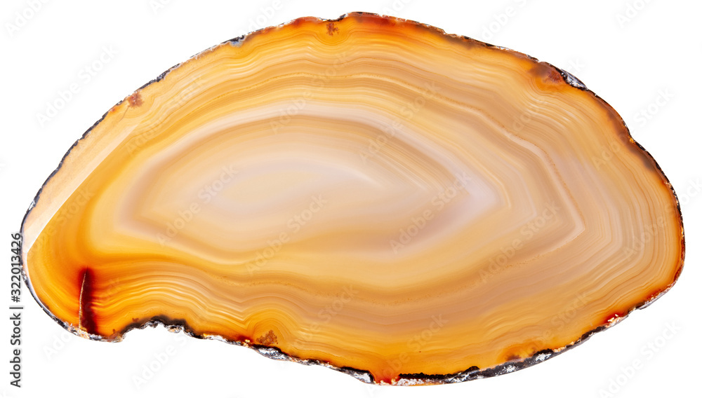 Great agate in expensive orange color for design work. - obrazy, fototapety, plakaty 