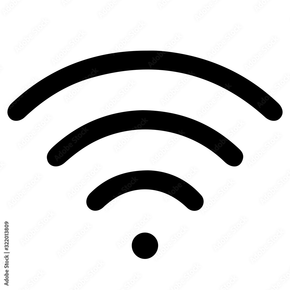 Free wifi icon. Vector wlan access, wireless wifi hotspot signal sign. Vector illustration Free wifi icon. Vector wlan access, wireless wifi hotspot signal sign. Vector illustration