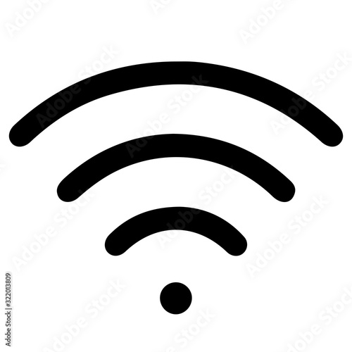 Free wifi icon. Vector wlan access, wireless wifi hotspot signal sign. Vector illustration