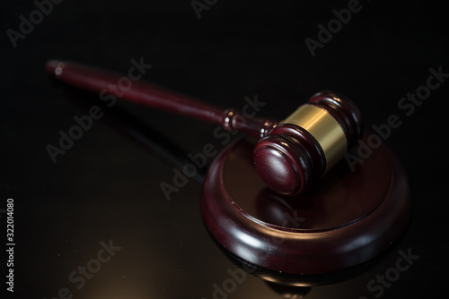 Symbol of law and justice, law and justice concept. photo