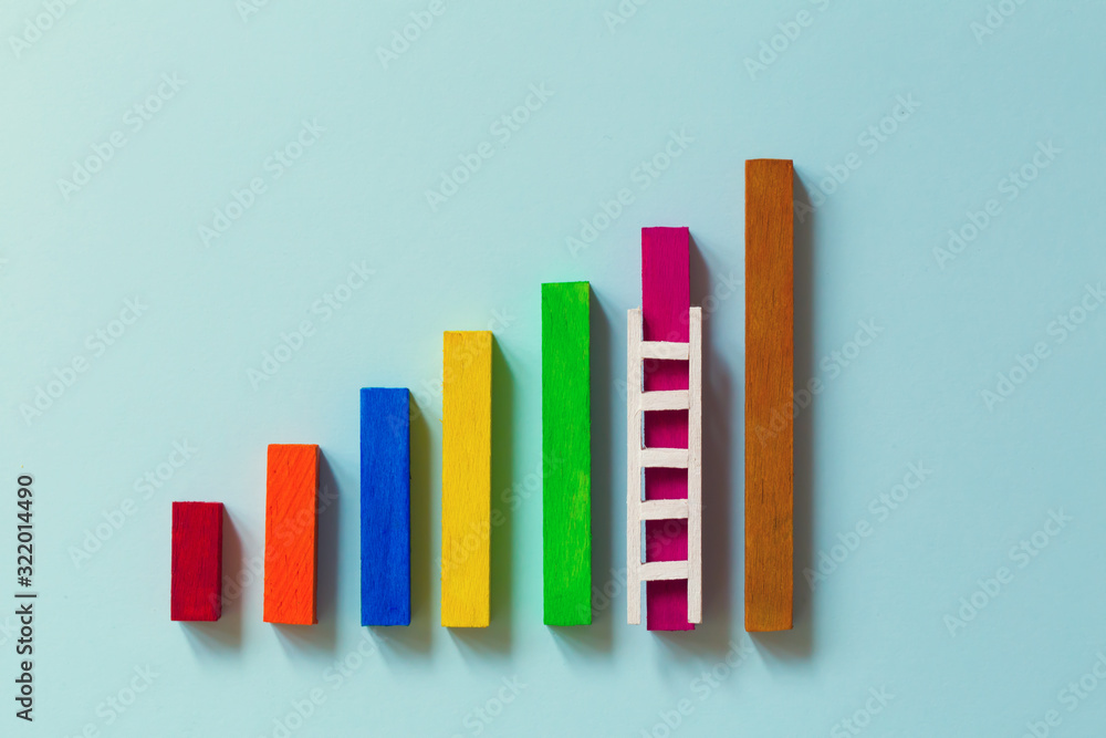 Arrange rising bar graph with stair. Concept of analysing information / Business concept growth success process : depicts the increment in annual financial budget or revenues of long term growth. Arrange rising bar graph with stair. Concept of analysing information / Business concept growth success process : depicts the increment in annual financial budget or revenues of long term growth.