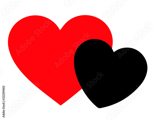  Collection of heart illustrations, Love symbol icon set, love symbol