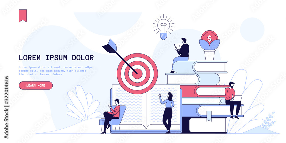Internet marketing landing page vector template Internet marketing landing page vector template