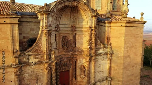 San Gregorio monastery. Navarre, Spain, Europe. Aerial view. 4K photo