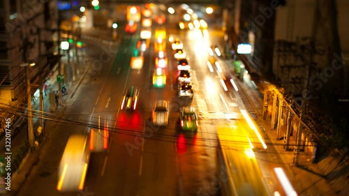 Timelpase video of traffic in Kuala Lumpur