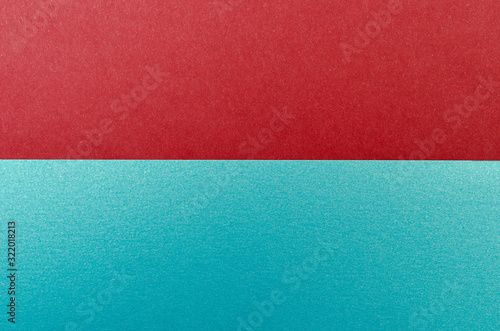 Two colors paper texture background. Place for text. Two tones. Background for presentation.