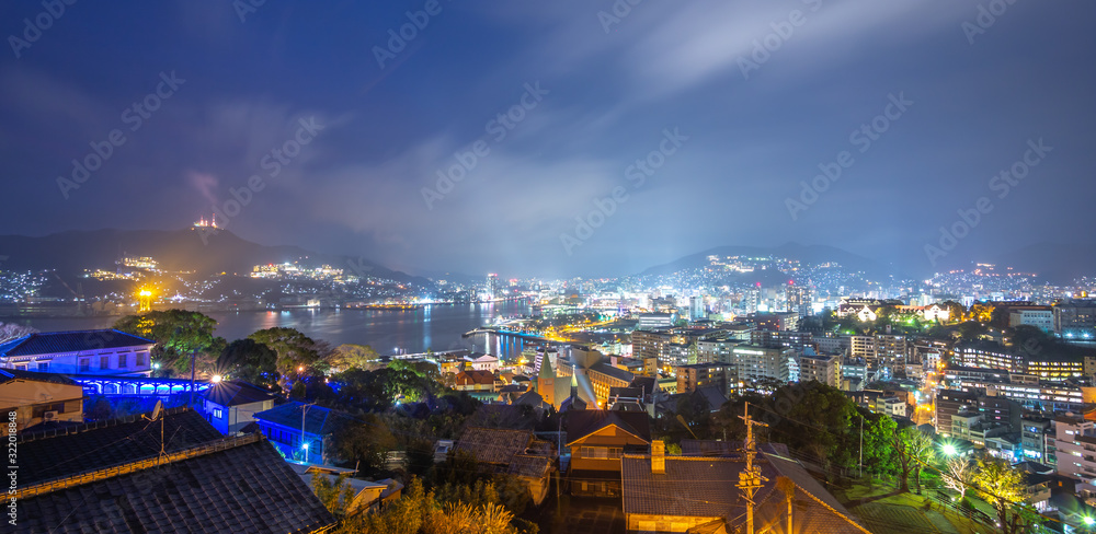 Obraz premium 長崎の夜景 世界三大夜景