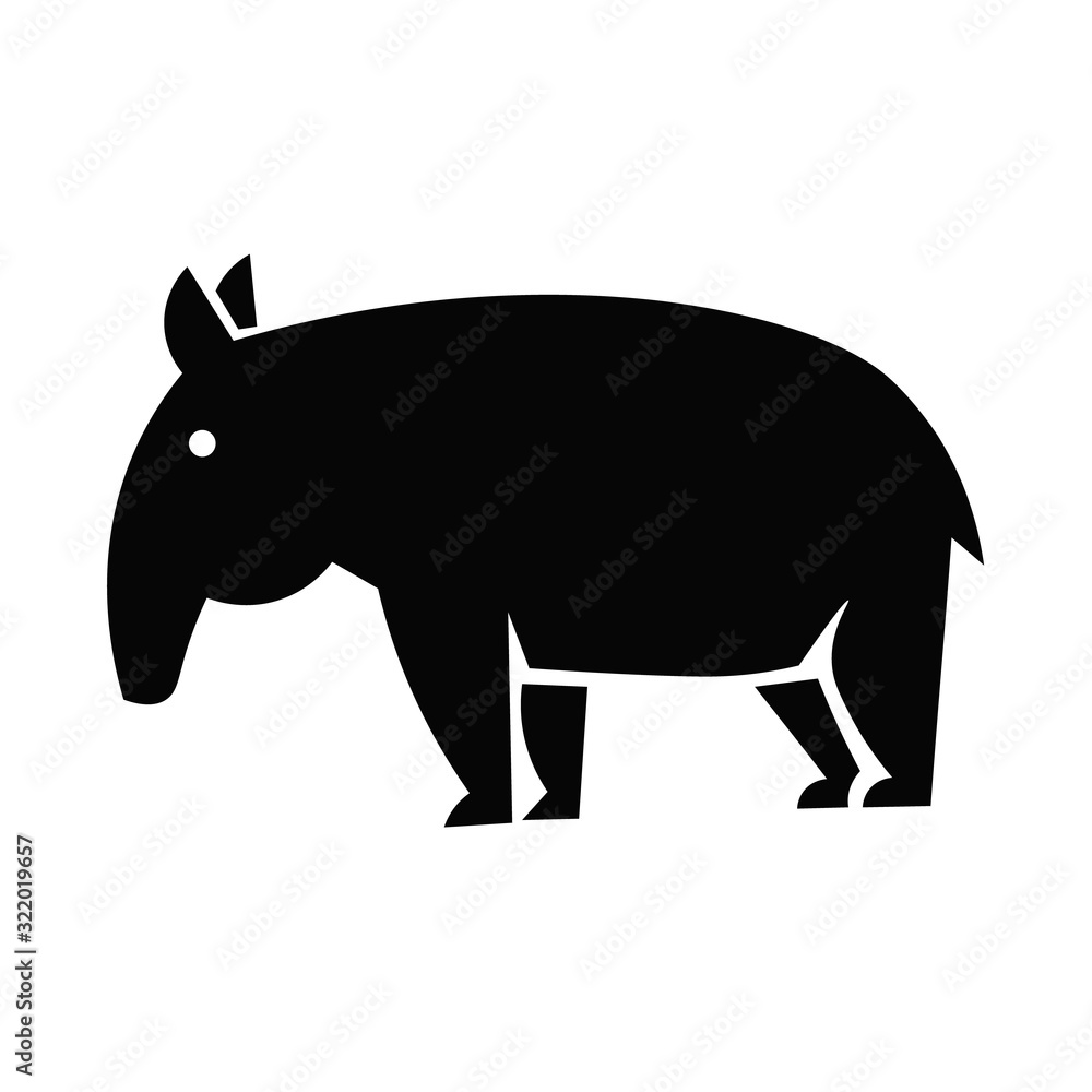 Tapir Icon Vector Tapir Icon Vector
