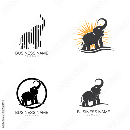 Elephant Logo Template Vector Illustration design