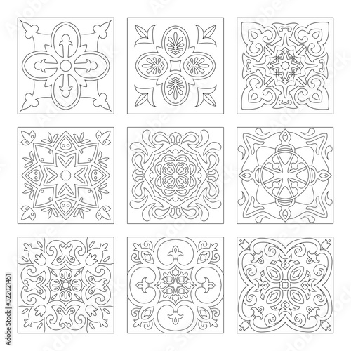 Oriental traditional ornament,Mediterranean seamless pattern, tile design, vector illustration сan be used for desktop wallpaper for a wall hanging or poster, pattern fills, surface textures, textile.