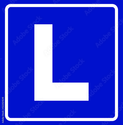 learner driver car icon