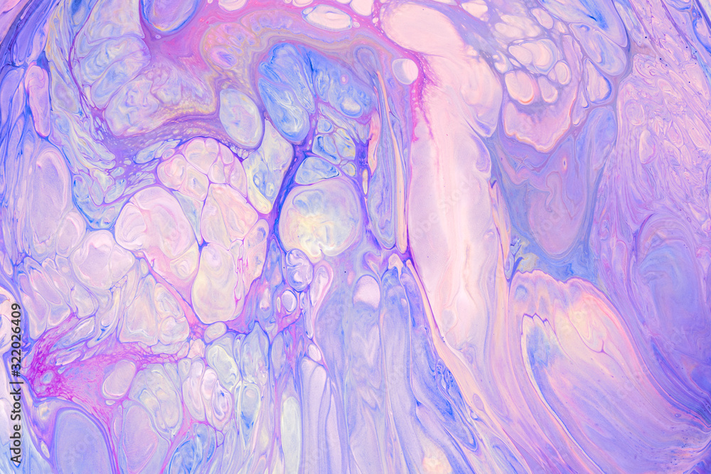 Abstract Purple Acrylic pour Liquid marble surfaces Design.