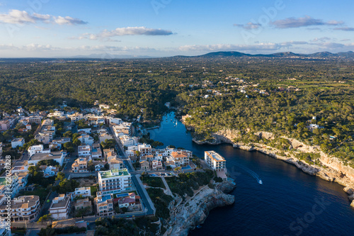 Aerial: The bay of Cala Figuera