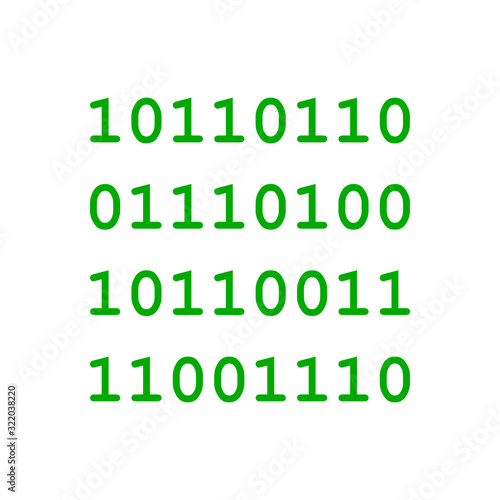 Binärcode und Hintergrund