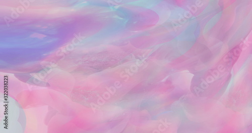 Abstract Pink Clouds Liquid Wavy Background. photo