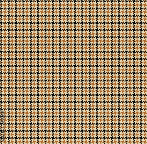 Houndstooth seamless pattern. Brown classical fabric background photo