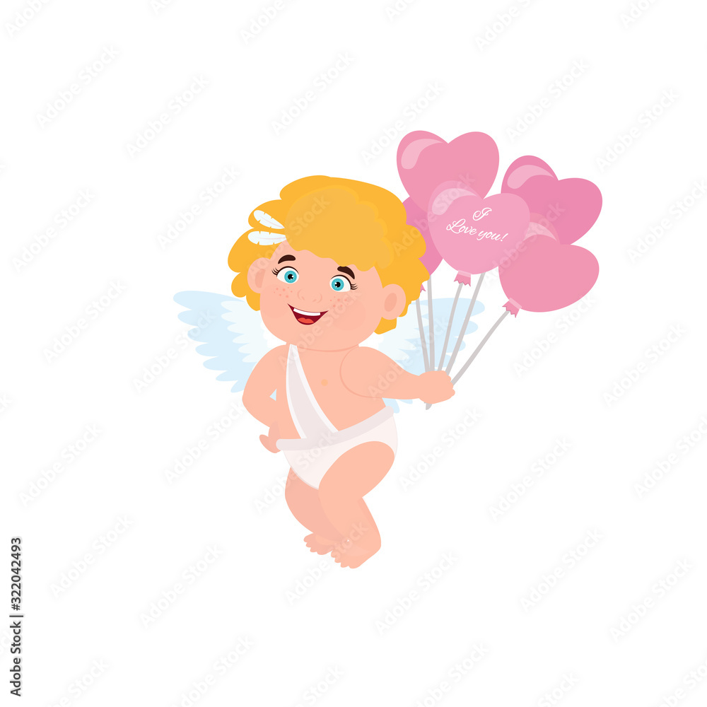 ute cartoon cupid character. Vector illustration can use for Valentine s Day poster, banner, greeting card and decoration. ute cartoon cupid character. Vector illustration can use for Valentine s Day poster, banner, greeting card and decoration.