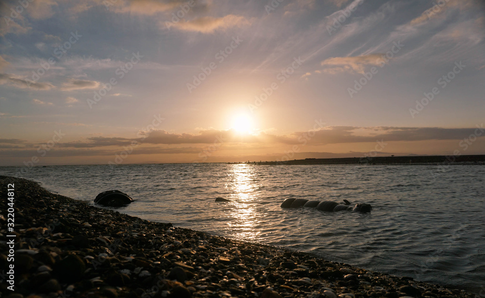 Amazing Sunset At Tapu Holiday Park New Zealand Amazing Sunset At Tapu Holiday Park New Zealand