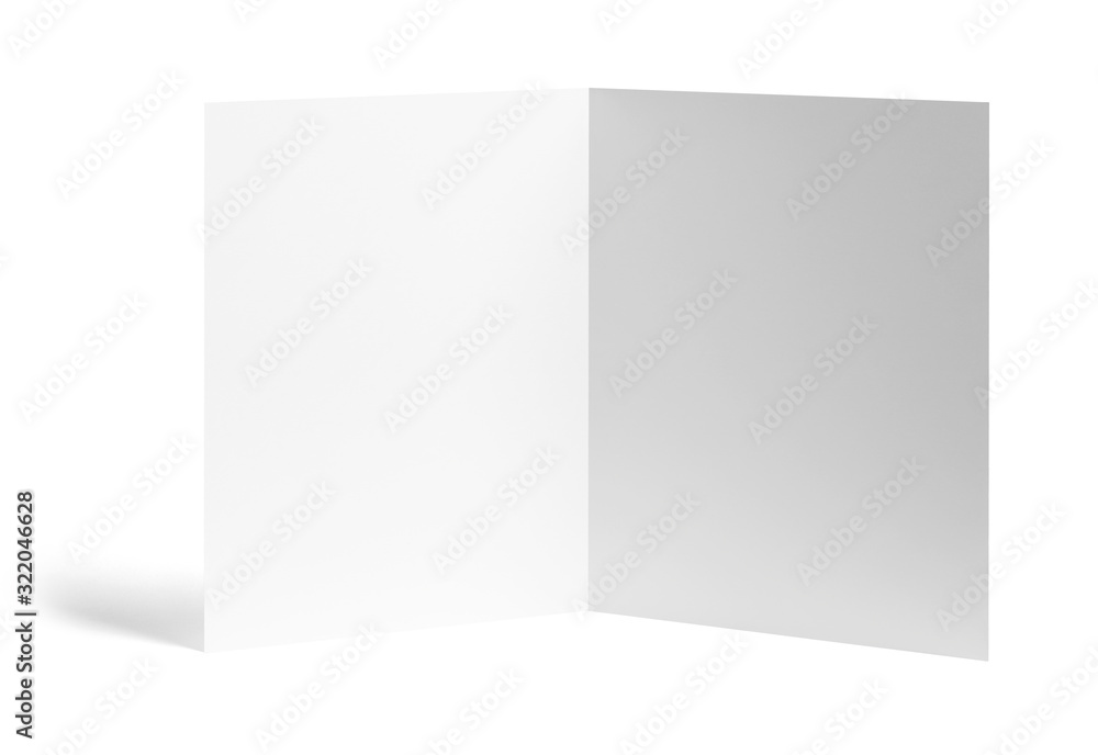 folded leaflet white blank paper template book folded leaflet white blank paper template book