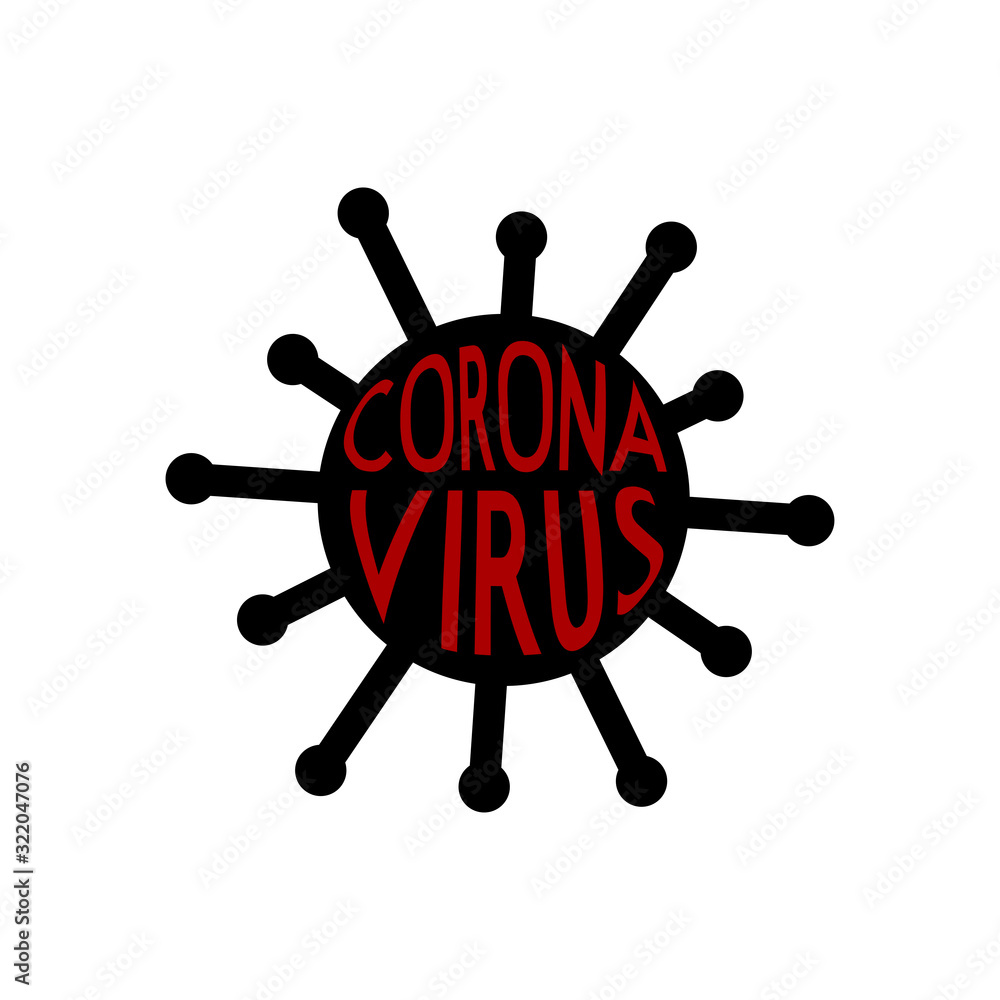 Coronavirus flat icon, virus, disease vector illustration Coronavirus flat icon, virus, disease vector illustration