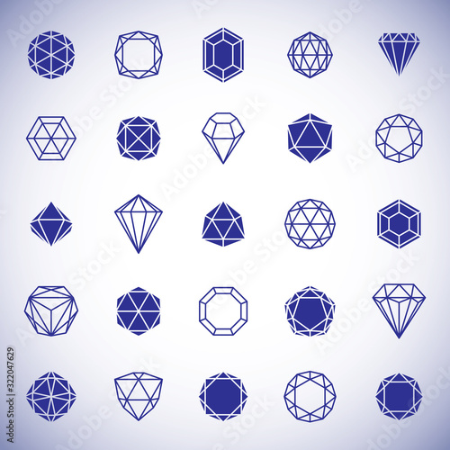 Vector abstract geometric f...