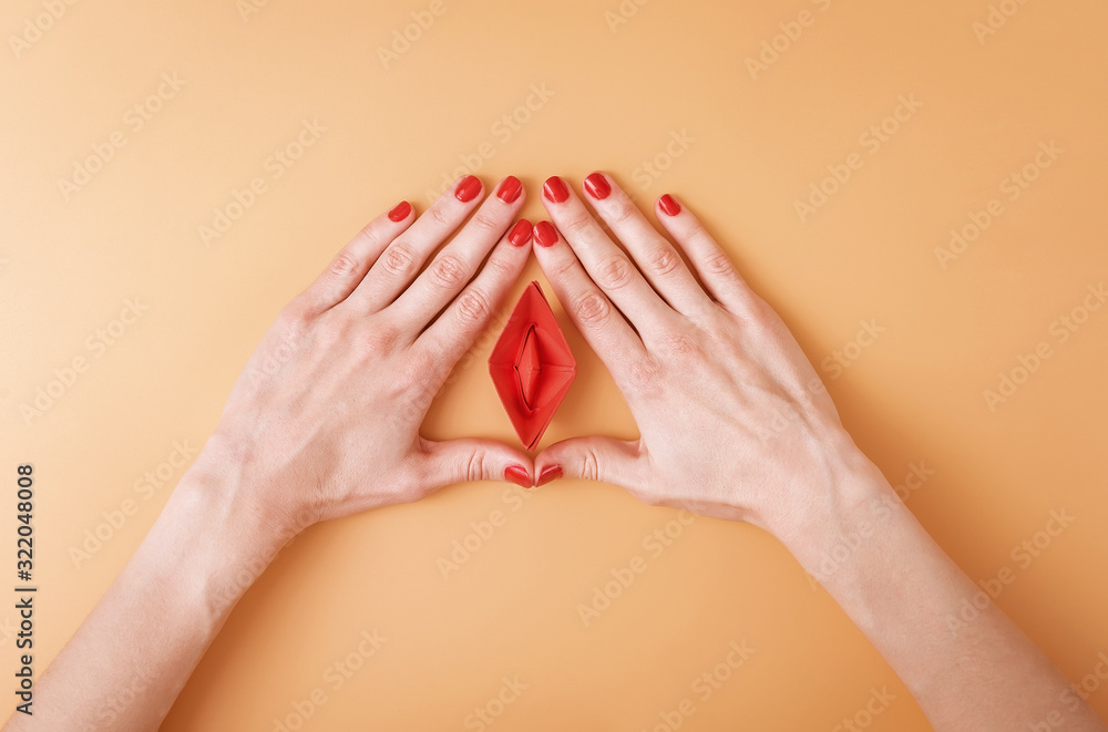 abstract image of a female vagina