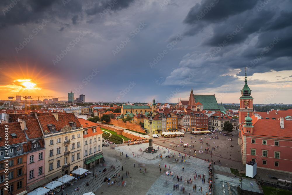 Fototapeta premium View of Warsaw Old Town
