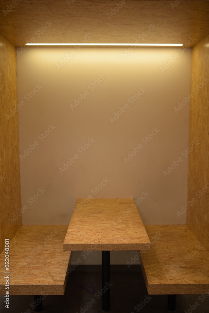 Fototapeta premium Interior of a room with table