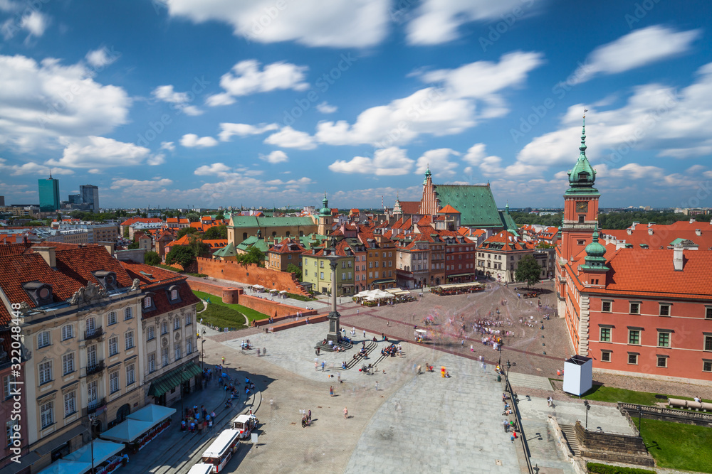Obraz premium Widok na Stare Miasto w Warszawie