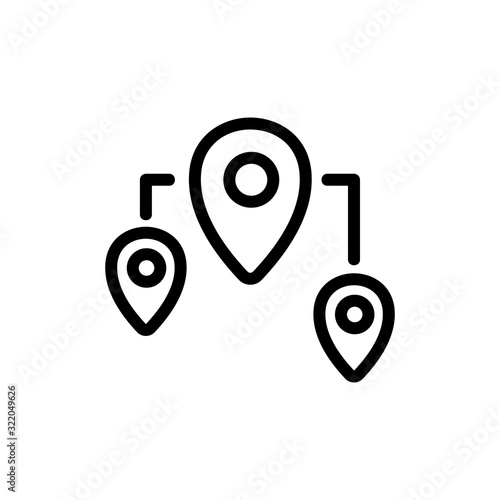 franchise business icon vector. Thin line sign. Isolated contour symbol illustration