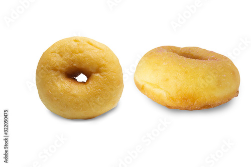 donut on a white background,with clipping path