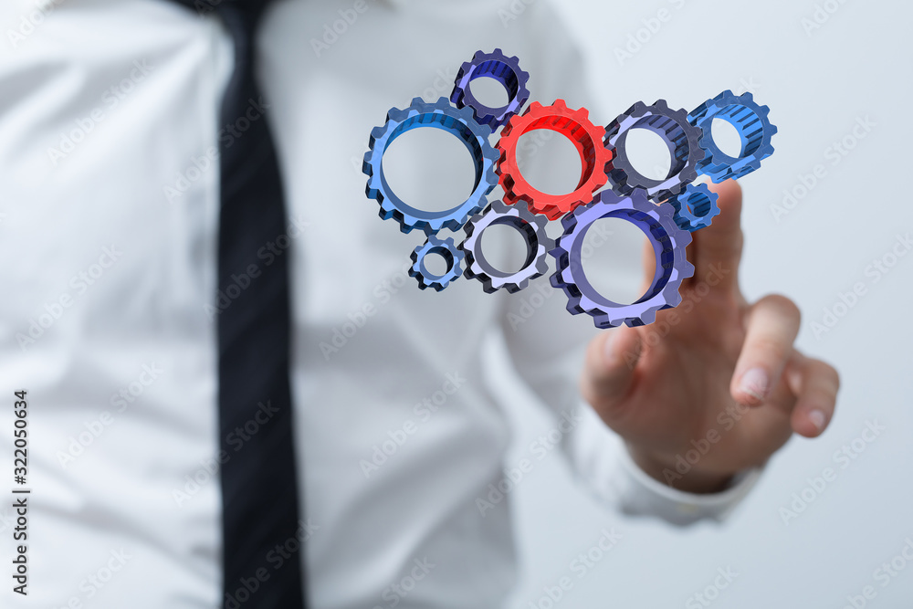 gear Technology setting concept background. gear Technology setting concept background.