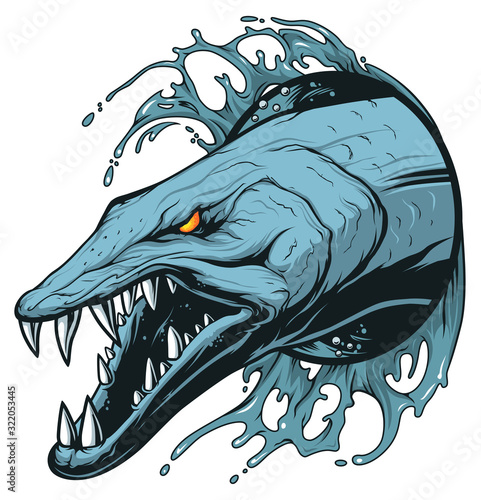 Barracuda in the waves