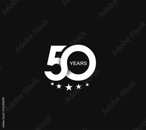 50th Years Anniversary Celebration Design.
