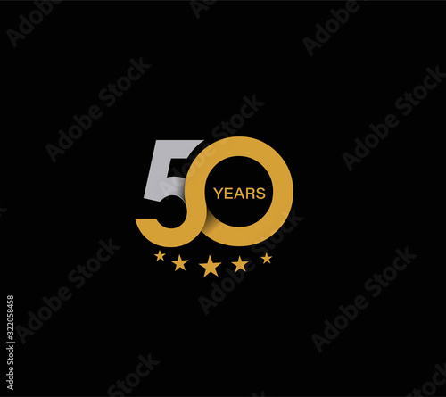 50th Years Anniversary Celebration Design.