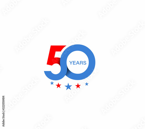 50th Years Anniversary Celebration Design.