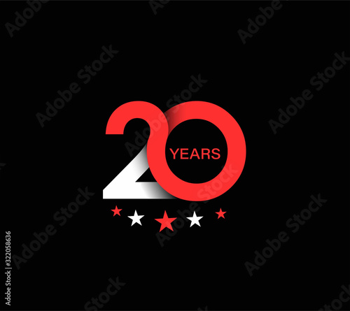 20th Years Anniversary Celebration Design.