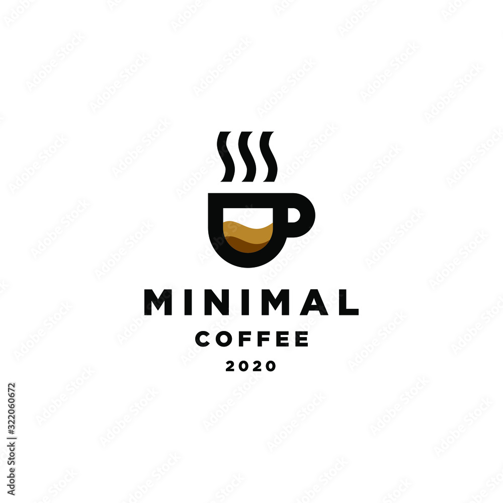 coffee shop minimal and simple logo hipster with cup icon vector in line outline vintage style coffee shop minimal and simple logo hipster with cup icon vector in line outline vintage style