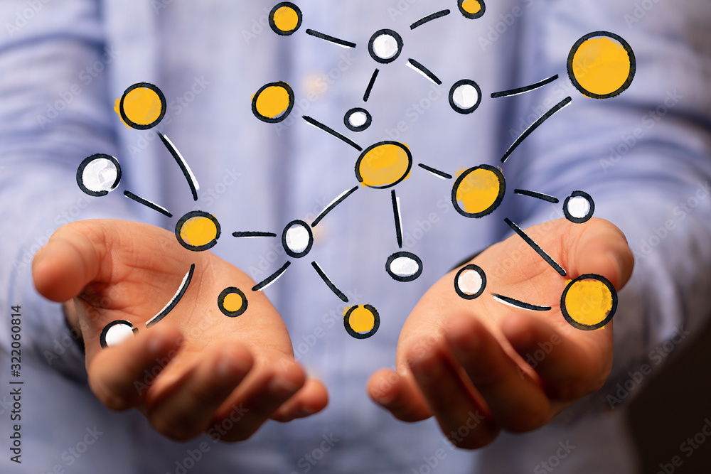 team work connection digital concept . team work connection digital concept .