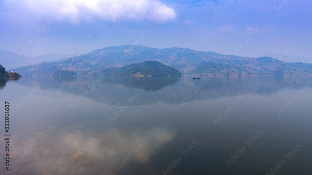 Beautiful View of The Begnas Lake.