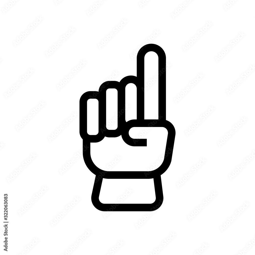 Cricket judge icon vector. Thin line sign. Isolated contour symbol illustration Cricket judge icon vector. Thin line sign. Isolated contour symbol illustration