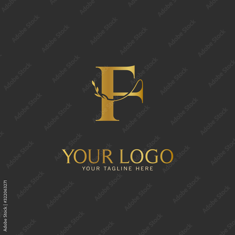 F Initial letter Gold Logo Icon classy gold letter suitable for boutique restaurant wedding service hotel or business identity F Initial letter Gold Logo Icon classy gold letter suitable for boutique restaurant wedding service hotel or business identity