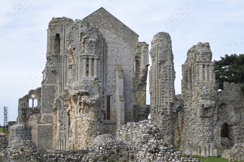 Binham Priory: ruins of a Benedictine priory in Norfolk, England, UK