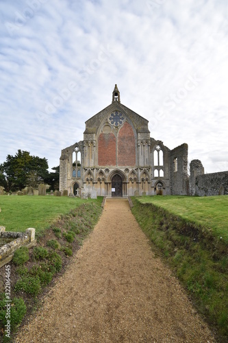 Church of St. Mary and the Holy Cross: located amongst the ruins of Binham Priorty in Norfolk, England, UK