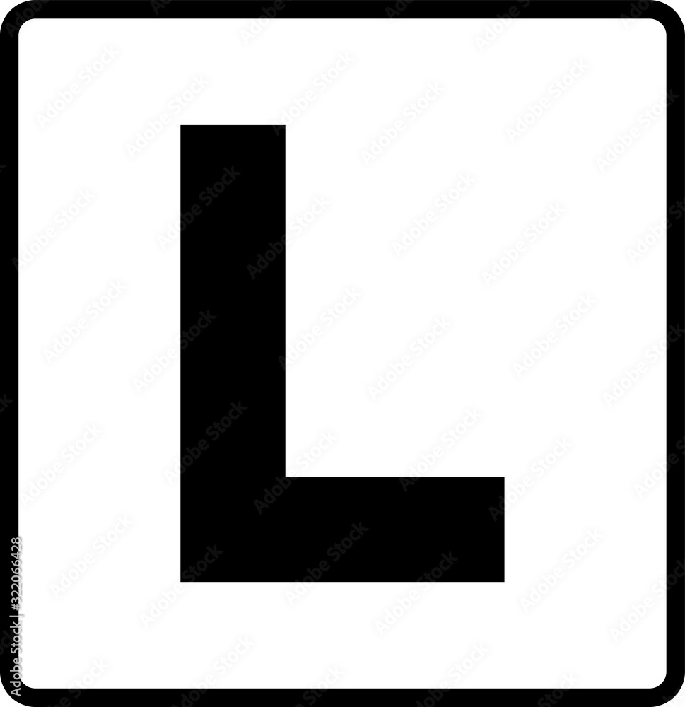 learner driver car icon