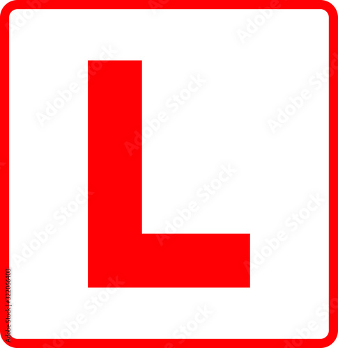 learner driver car icon